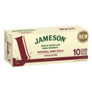 Picture of Jameson & Cola 4.8% 10pack Cans 375ml