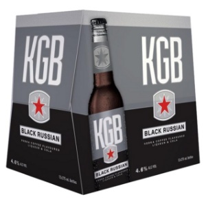 Picture of KGB 4.8% Black Russian Vodka Premix 12pk Bottles 275ml