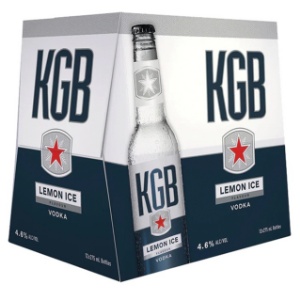Picture of KGB Lemon 4.8% Vodka Premix 12pk Bottles 275ml