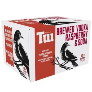 Picture of Tui 7% Vodka Raspberry 12pk Cans 250ml