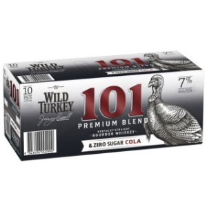 Picture of Wild Turkey 101 7% Bourbon & Zero Sugar Cola 10pk Cans 330ml