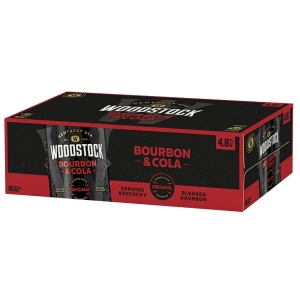 Picture of Woodstock 4.8% Bourbon & Cola 18pk Cans 330ml